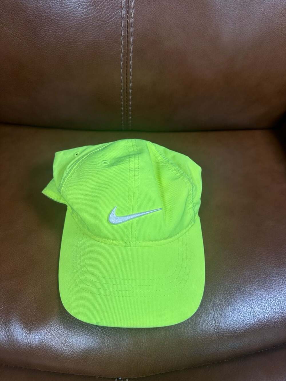 Nike Golf Hat Lime Green Adjustable Strapback